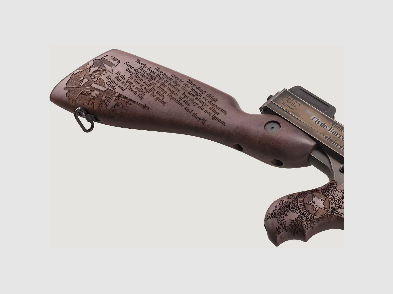 Thompson 1927A1 Custom 18'' - Bonnie And Clyde - T150DC6, imagen 5 de 19