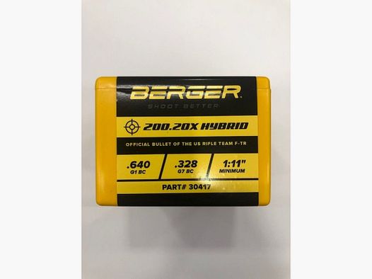 BERGER Balas .30 GR 200.20X G
