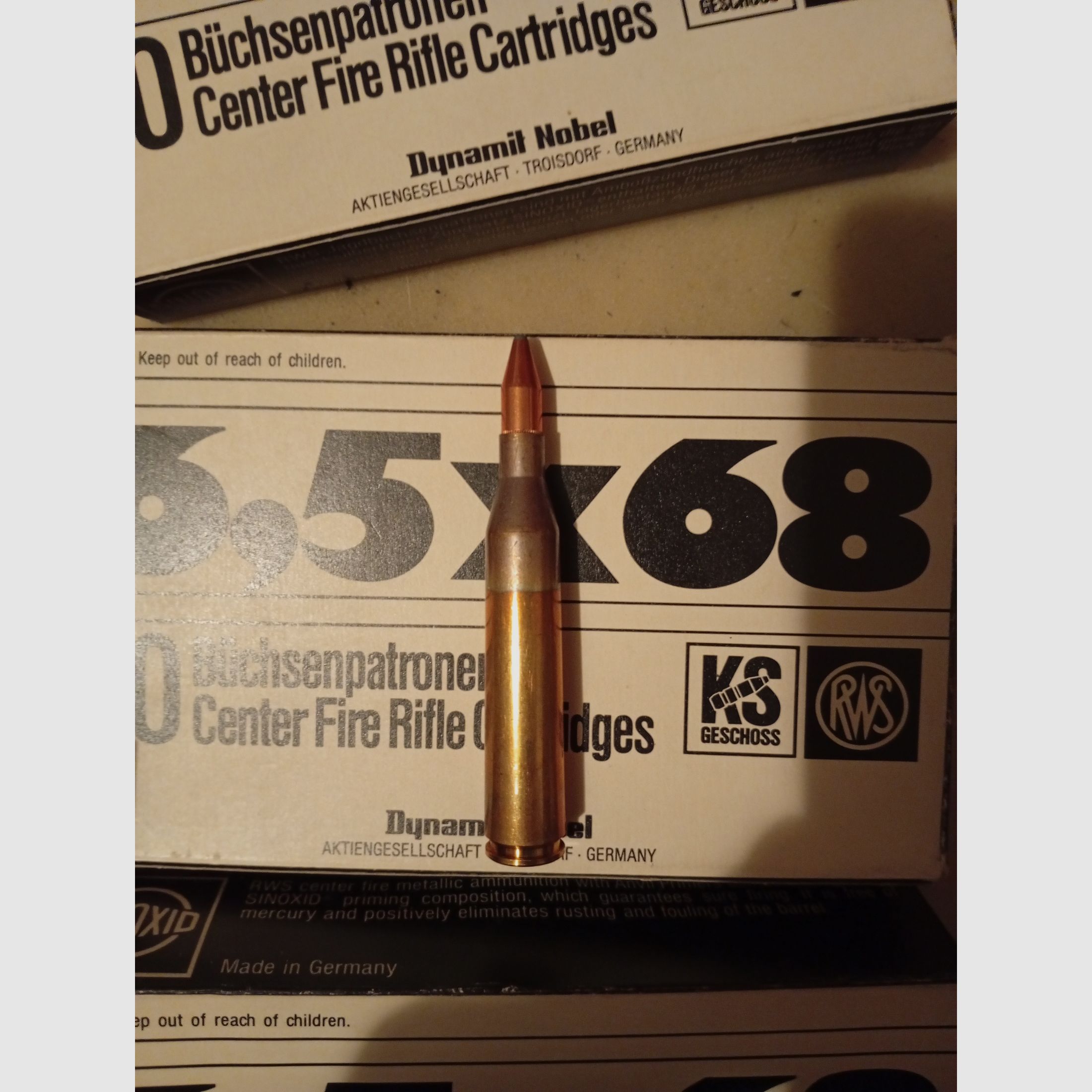 6,5 x 68 Büchsenpatronen