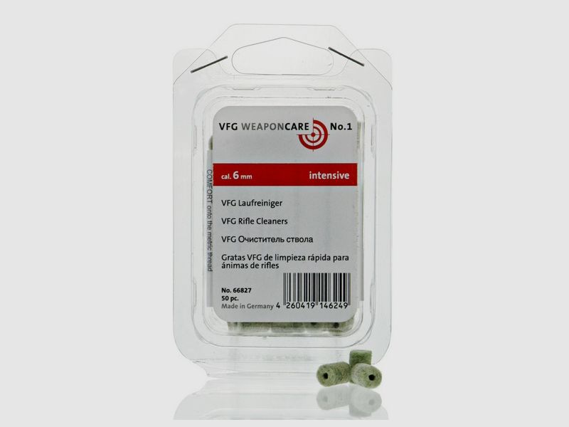 VFG Barrel Cleaner Intensive / 50 pcs 6mm Cleaning Accessories for Weapons