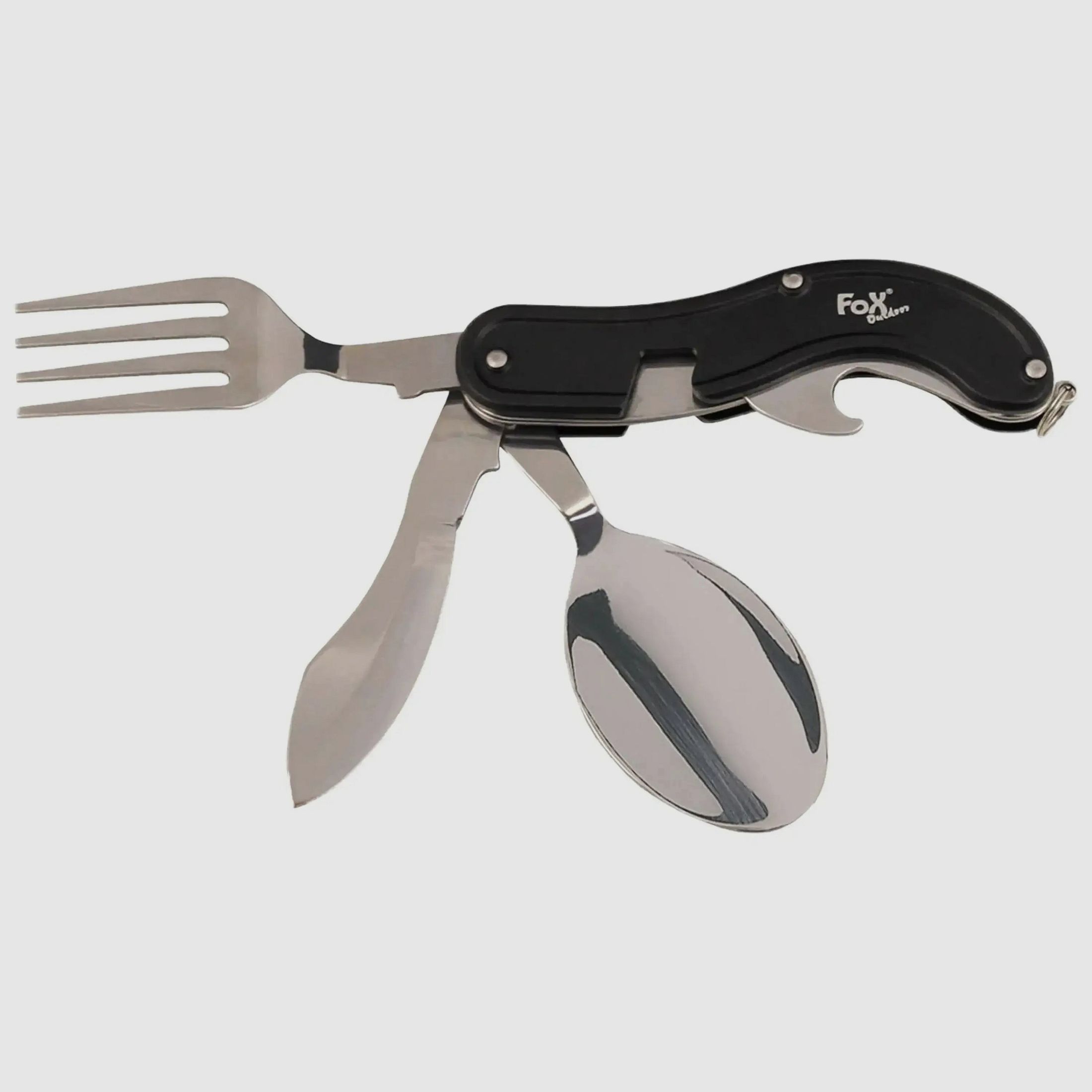 Fox Outdoor Fox Outdoor Juego de cuchillos de bolsillo de 4 piezas negro