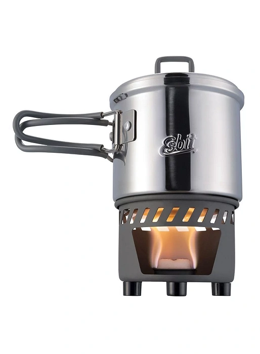 Garnek Esbit SOLID FUEL COOKSET STAINLESS STEEL, zdjęcie 1 z 6