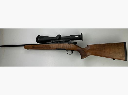 Acción de acero HM empuñadura de madera