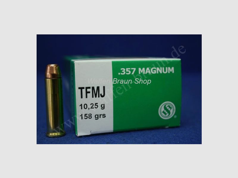S+B .357Mag. TFMJ NON-TOX 158grs. 50St