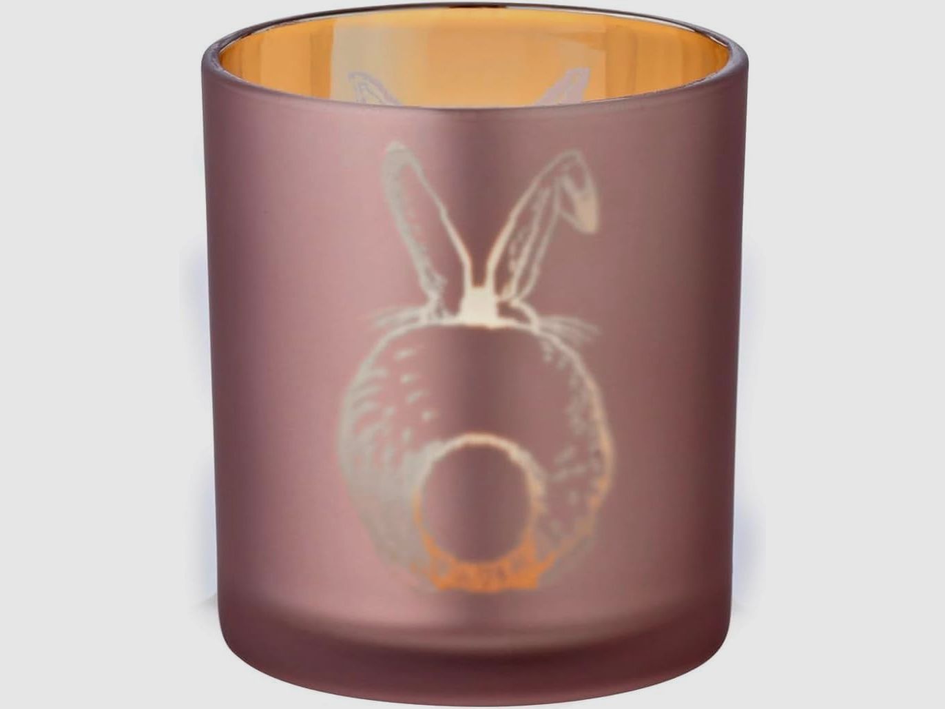 Teelichtglas Hase
