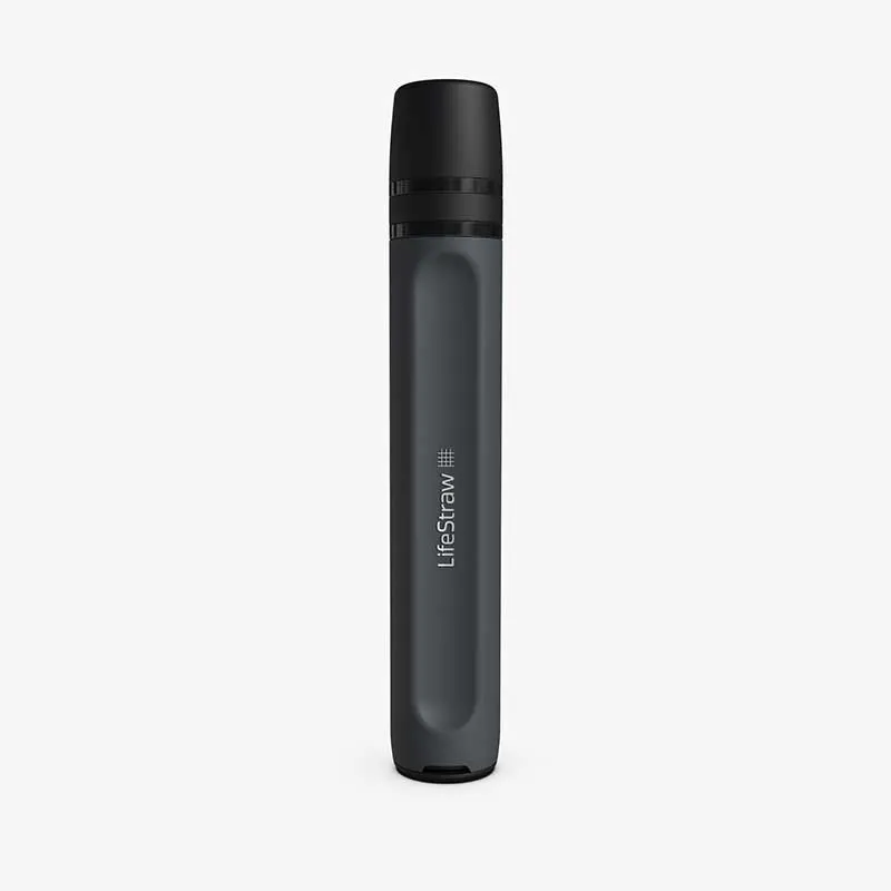 LifeStraw Peak Personal straw water filter; Dark Gray