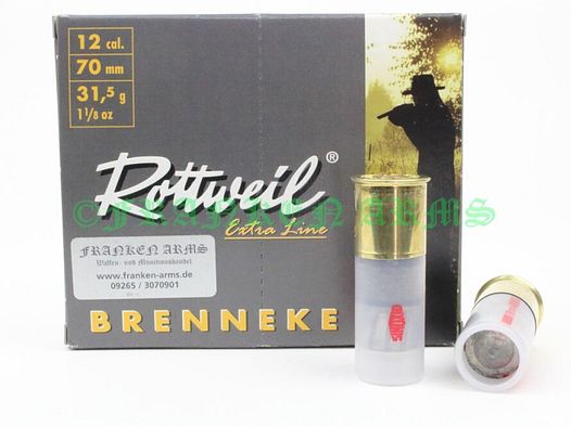 Rottweil	 Brenneke Classic 12/70 31,5g 10 Stück Staffelpreise