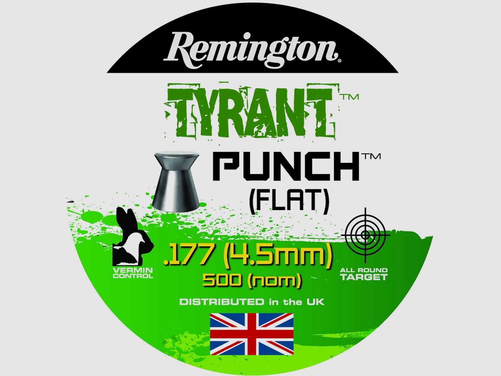 Remington Tyrant Punch Flat Cal. .177 / 4,5mm, 500 colpi