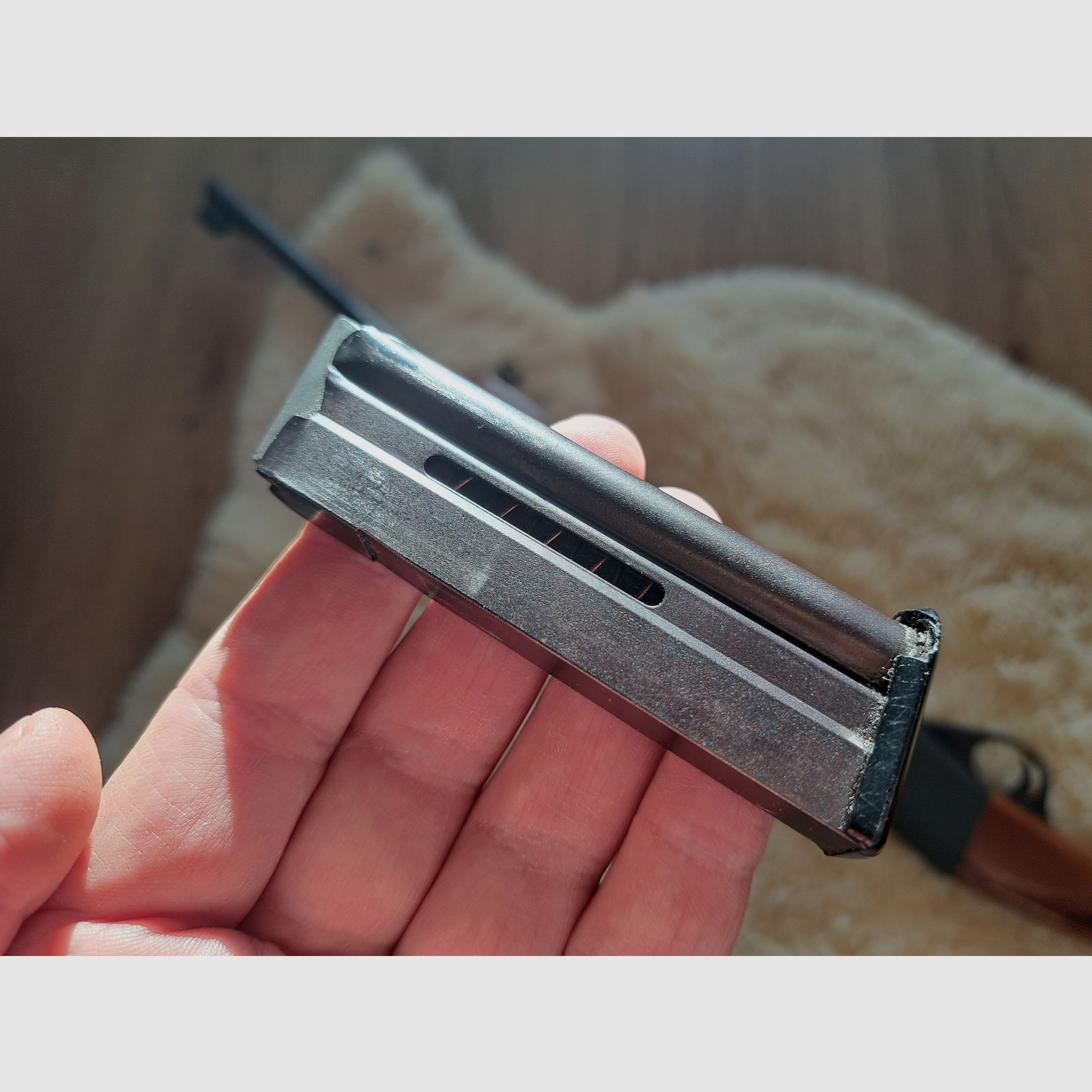 gebrauchtes Magazin für halbautomatische Kleinkaliber Büchse Anschütz Modell 300 in .22lr 22lfB Anschütz Modell 520 u.ä.