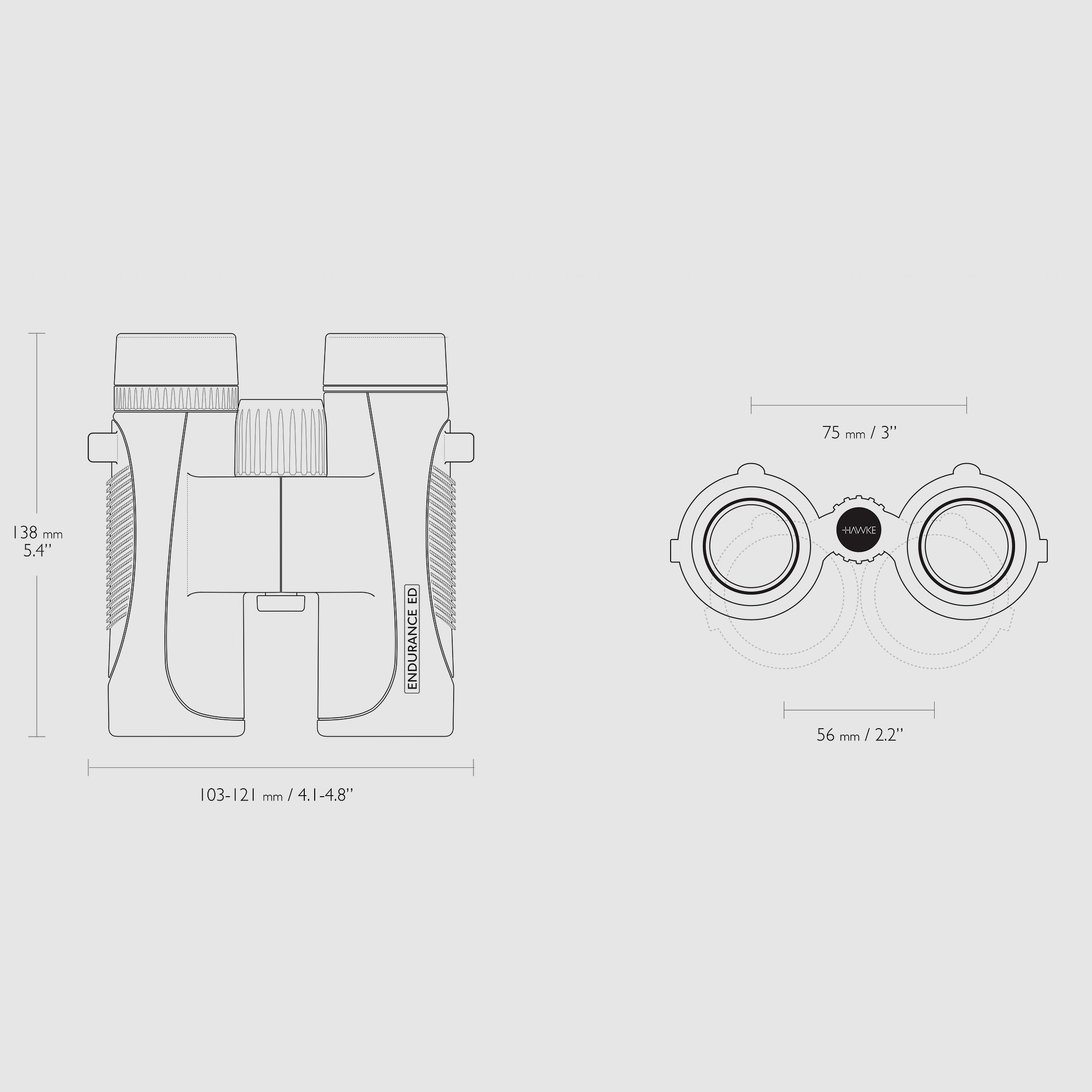HAWKE 36200 ENDURANCE ED 8x32 FERNGLAS SCHWARZ