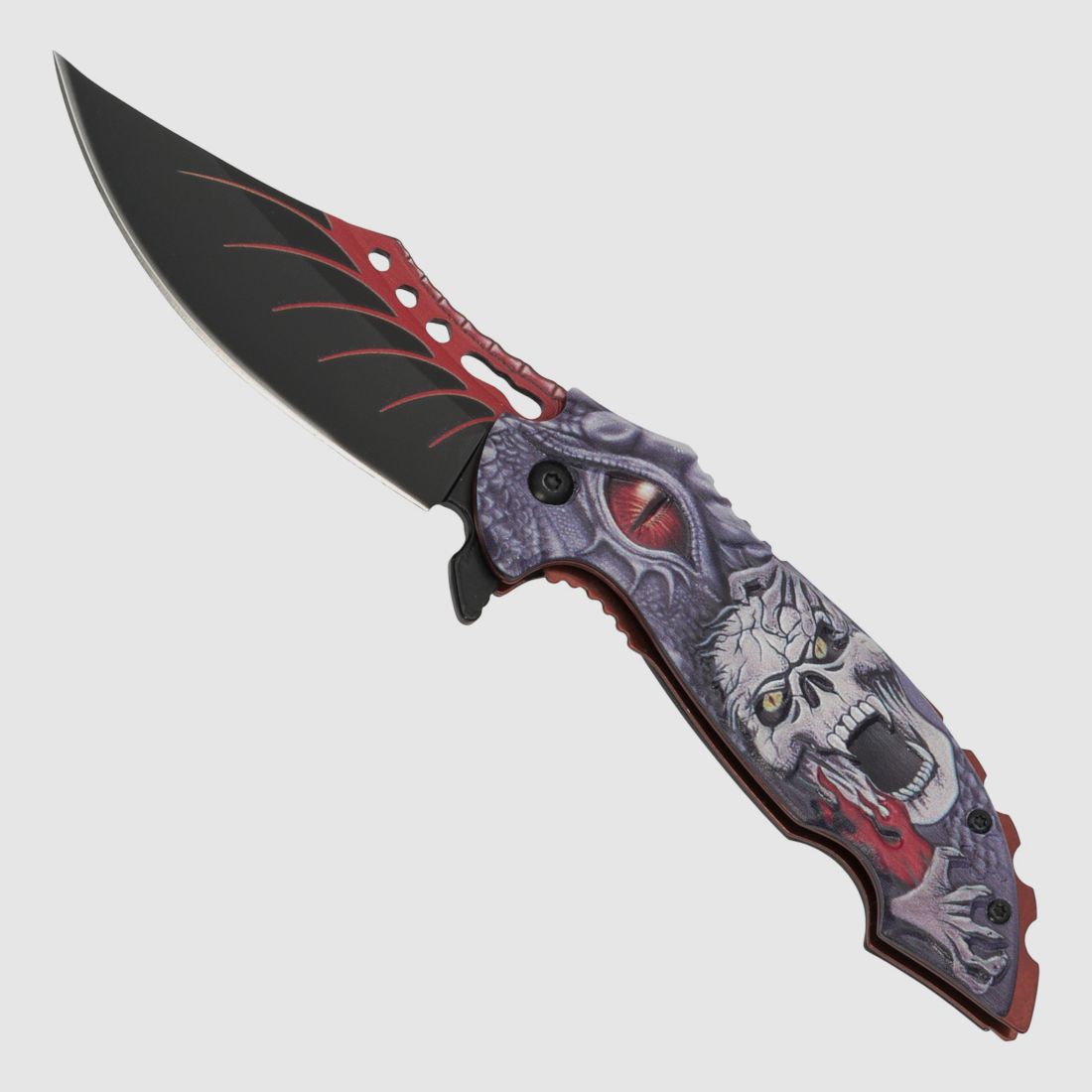 Couteau de poche Nightmare I avec décoration en 3D