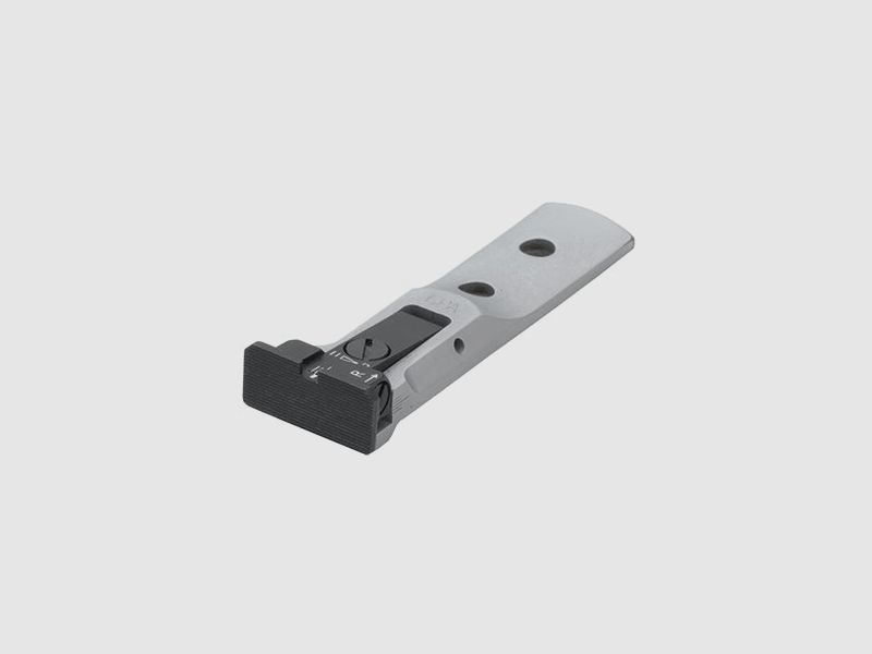 LPA TXT01-07-SILVER BASE verstellbares Revolvervisier für 629, 686, 586, 627, 66, 67, 696, 17, 19, 657, 610, 625, 29, 27 – Schwarzes Visierbild