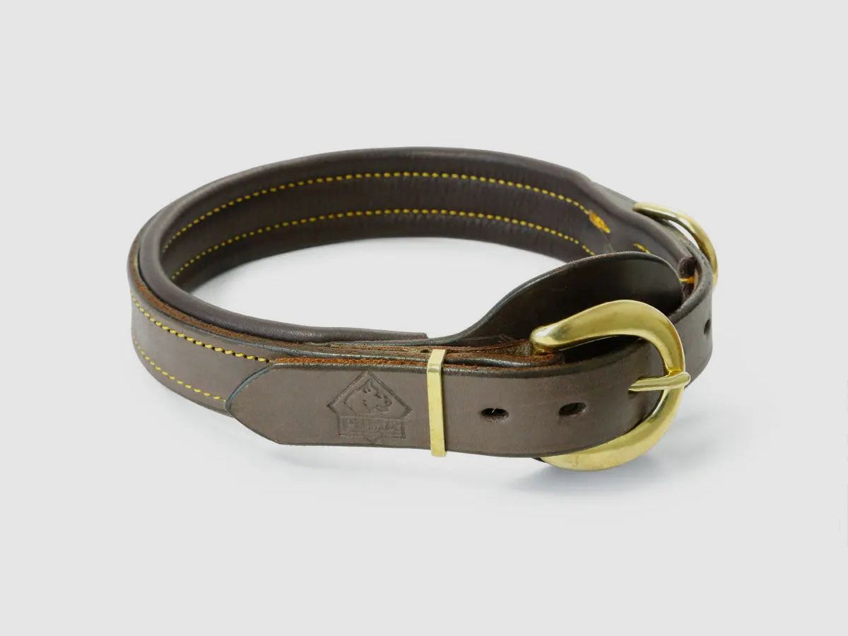 PUMA Leder- Hundehalsband + Leine