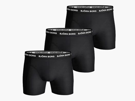Björn Borg Boxershorts 3er-Pack Schwarz - XL