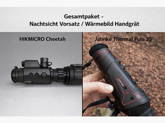 Nachtjagd Paket - Wärmebild Handgerät + Nachtsicht Vorsatz
