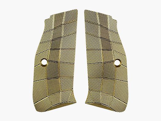 Lok Grips – Messing-Griffschalen Palm Swell Bogies für CZ75/Shadow 2 – Medium