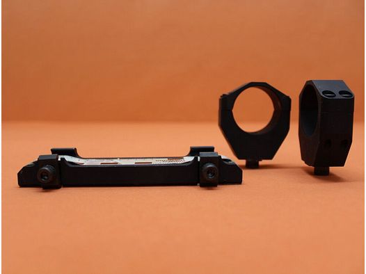 BUND Surplus Blockmontage 34mm mit STANAG-Schnittstelle Alu schwarz matt für Picatinnyprofil BH=31,5mm