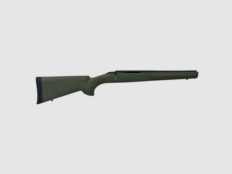 Howa-1500 HOGUE OVER-MOLDED Full Rubber Stock "OLIVE-GREEN" with Aluminum Pillar Bedding for Heavy Barrel