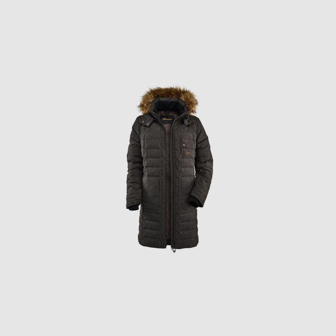 Blaser Vintage Daunen Parka Damen braun mélange