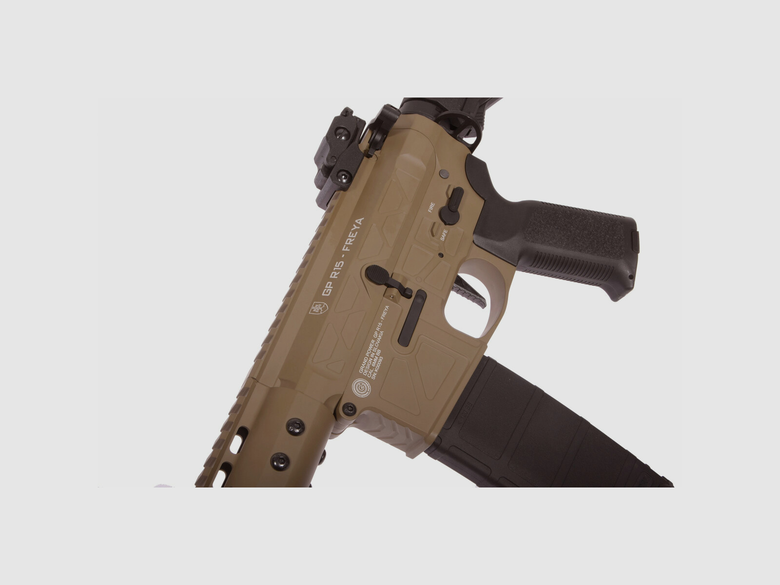 GP R15 FREYA Skeleton 13" gen.2 Mlok FREYA ALPHA Tan S-AEG Frei ab 18 Jahren | Delta Armory