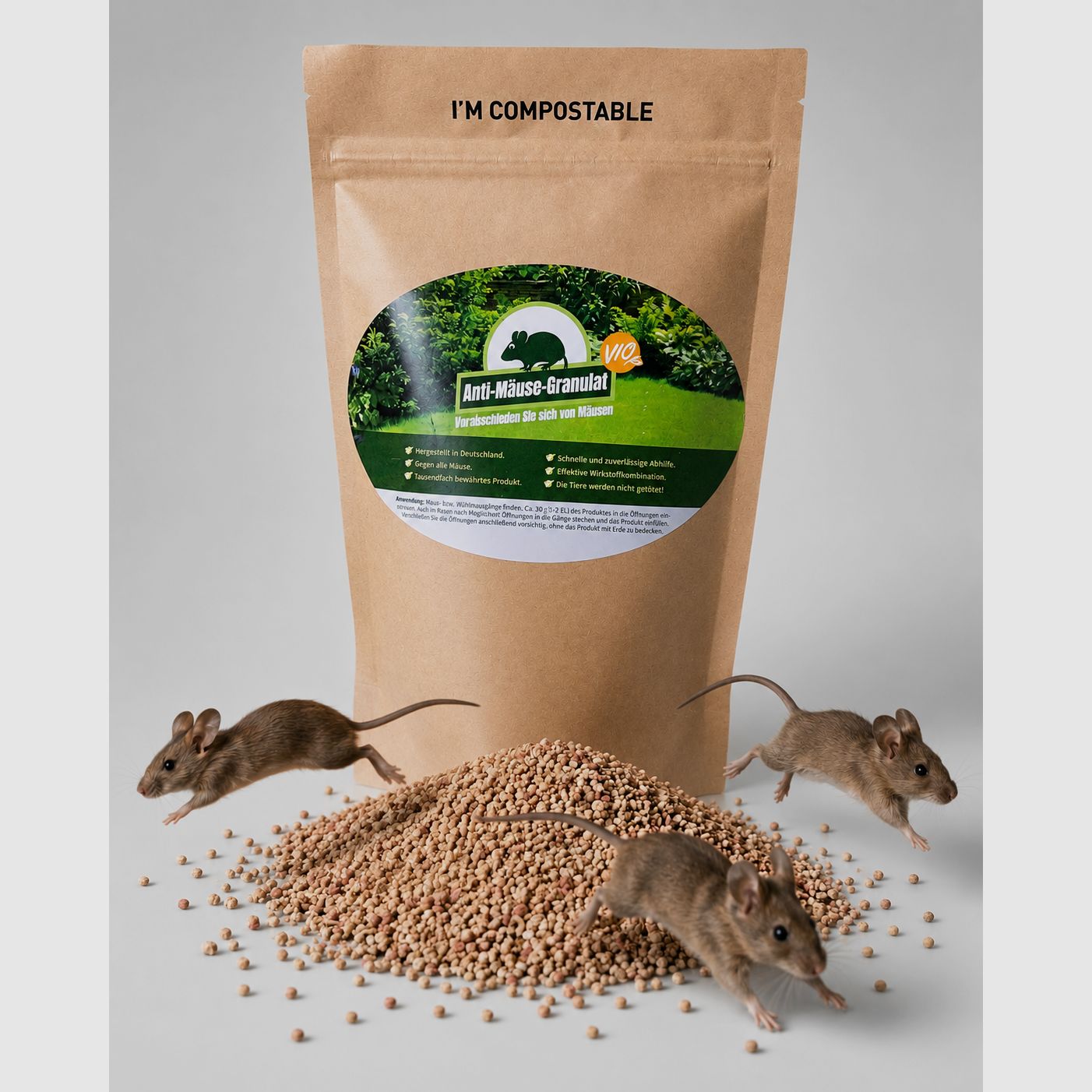 Granulado anti-ratones 400g