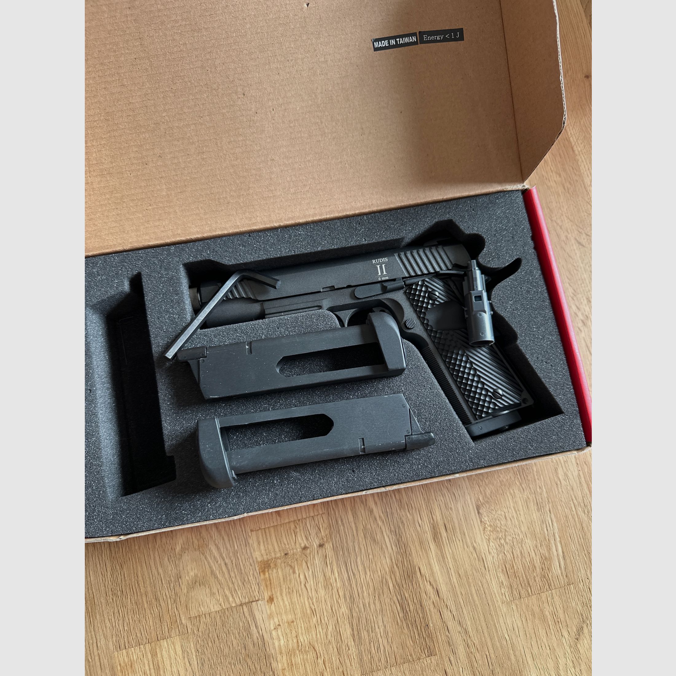 Secutor Rudis Acta non Verba pistola Airsoft 6mm 1Joule, imagen 7 de 8