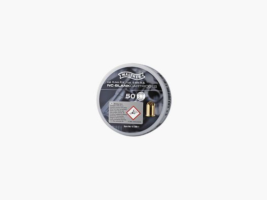 WALTHER 9mm R Platzpatronen BTE 50
