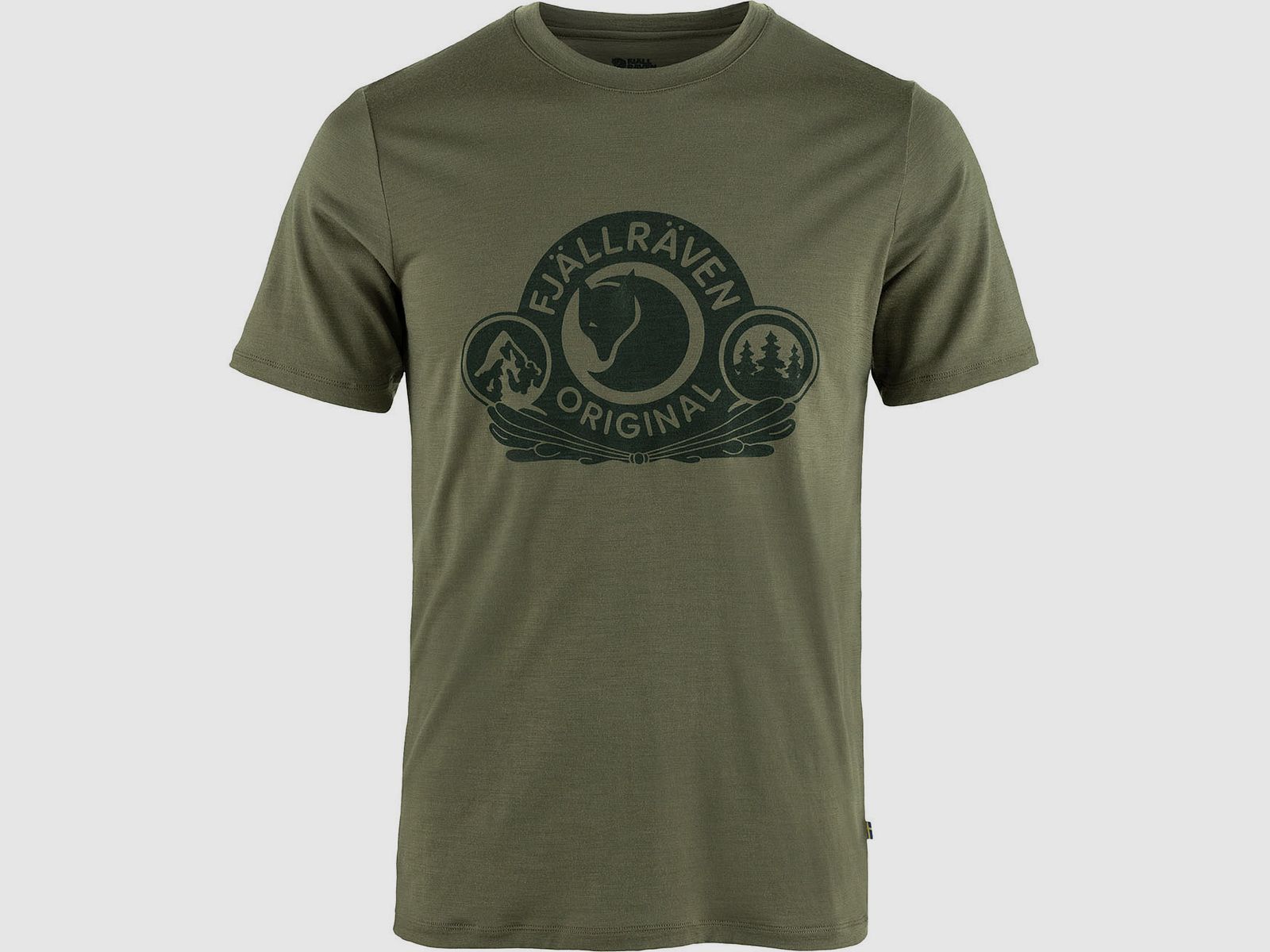 Fjällräven T-Shirt Abisko Wool Classic Laurel Green