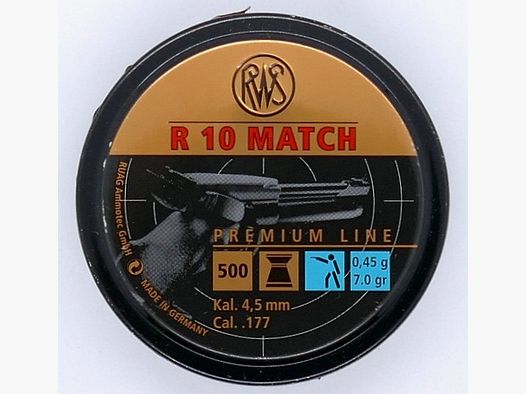 RWS R 10 0,45g 500er 4.49 mm Diabolo Munition