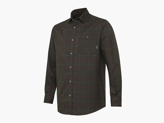 CAMICIA – BERETTA – JARGO STRETCH SHIRT Bark & Burgundy Check
