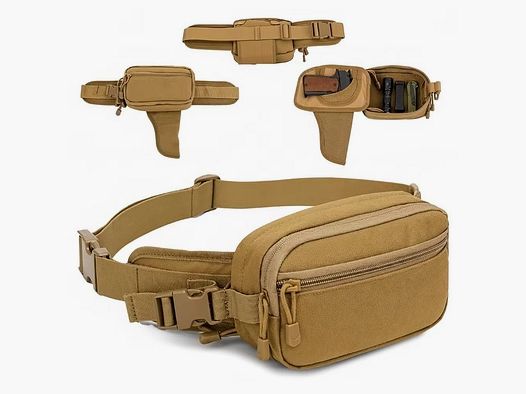 Taktische EDC Bauchtasche aus 1000D Nylon – Gürtel & Schulterriemen – 3 Farben