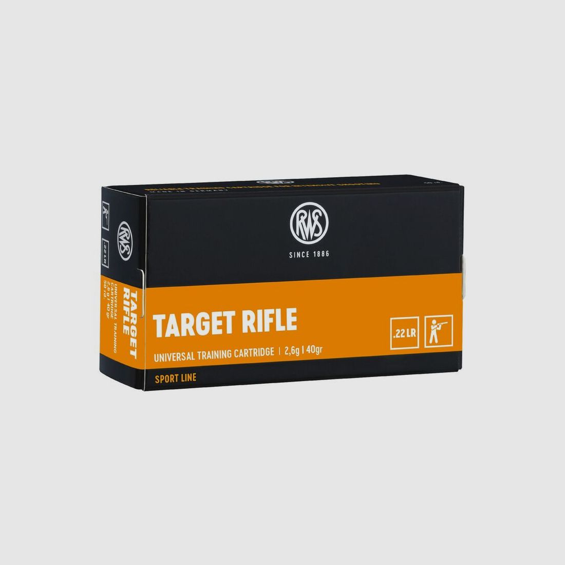 RWS Target Rifle .22 LR 40GR LRN 50 cartucce