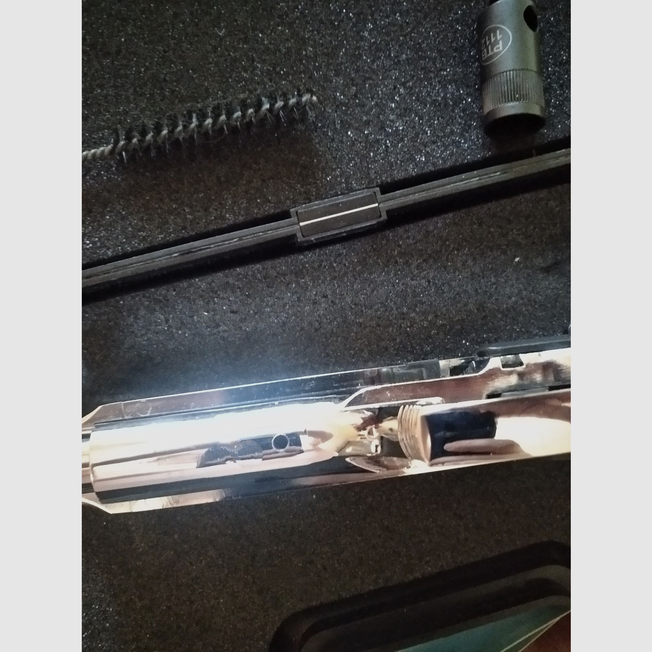 Verchromte Ekol Firat Magnum mit verbessertem Griff 9mm Pak Beretta Mod. 92 Kopie 
