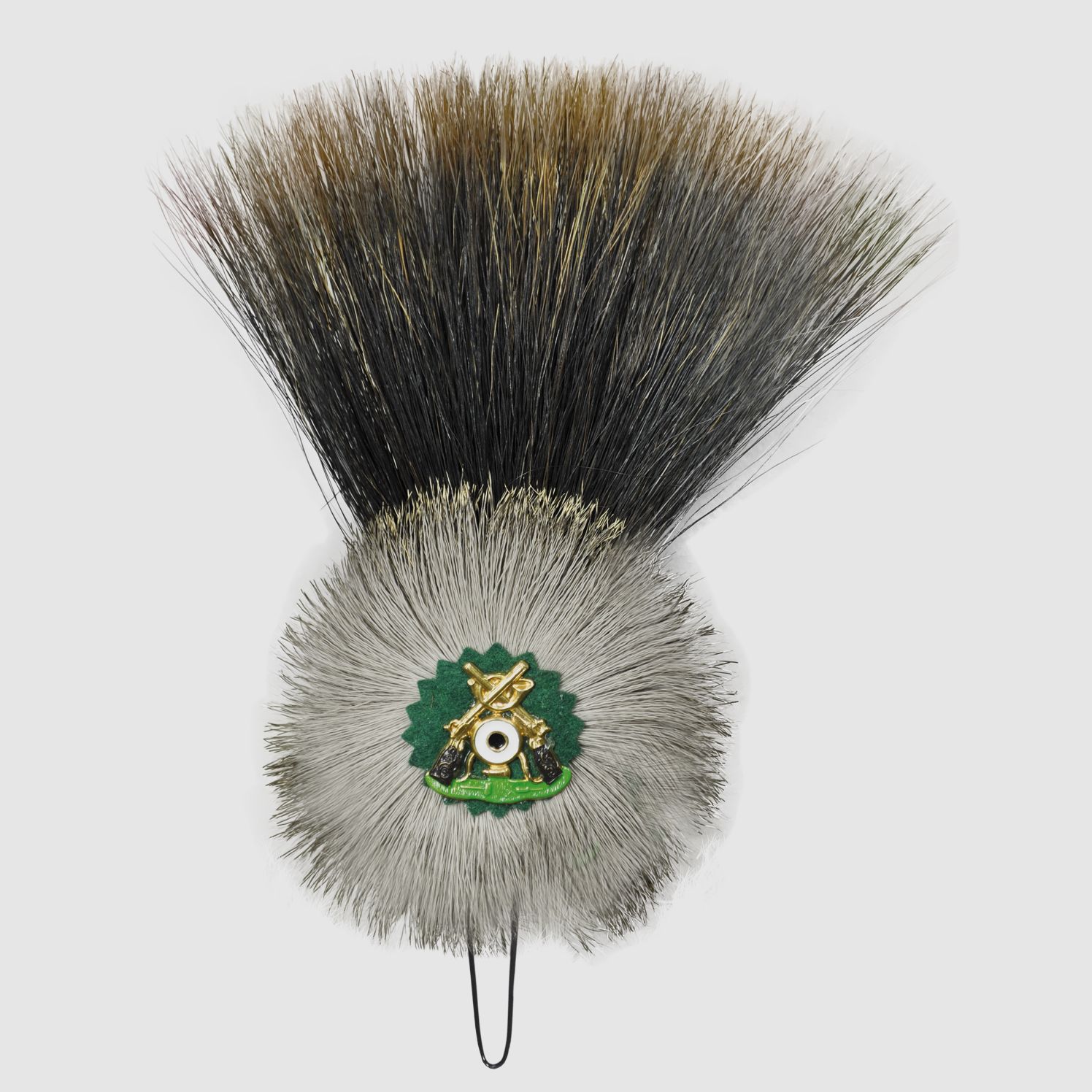 Saubart mit Rehhaarrosette - & Schützenabzeichen, Diana