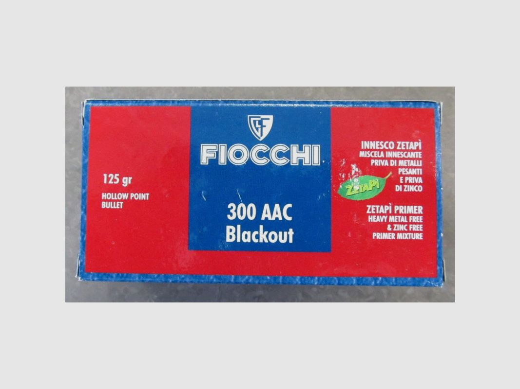 FIOCCHI PATRONEN 300 AAC 125 GR HP, Bild 1 von 2