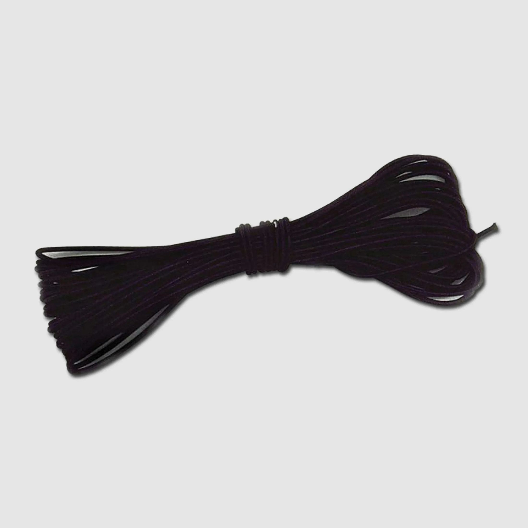 BasicNature Gummiseil 2 mm schwarz 10 m
