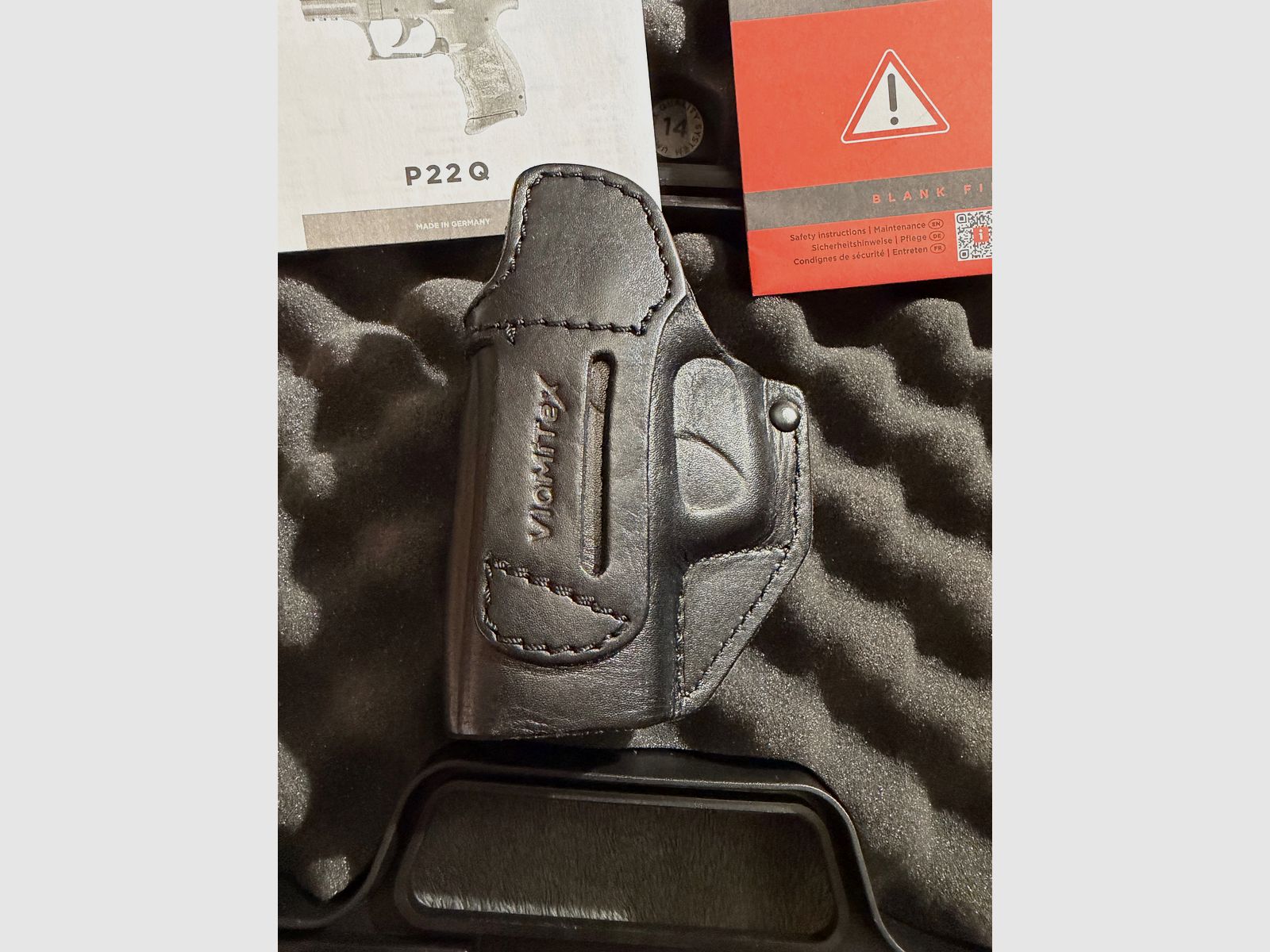 Umarex „Walther P22Q“ pistolet à blanc 9mm P.A.K. noir