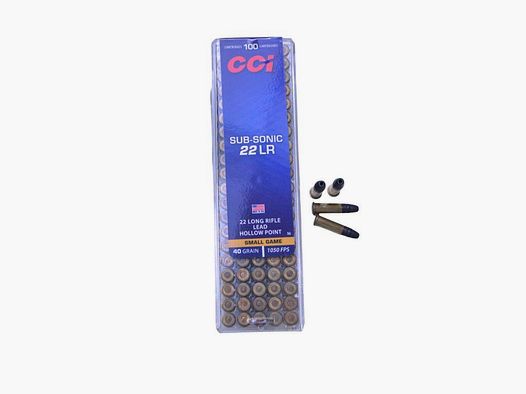 CCI Subsonic 22LR, 40 grains