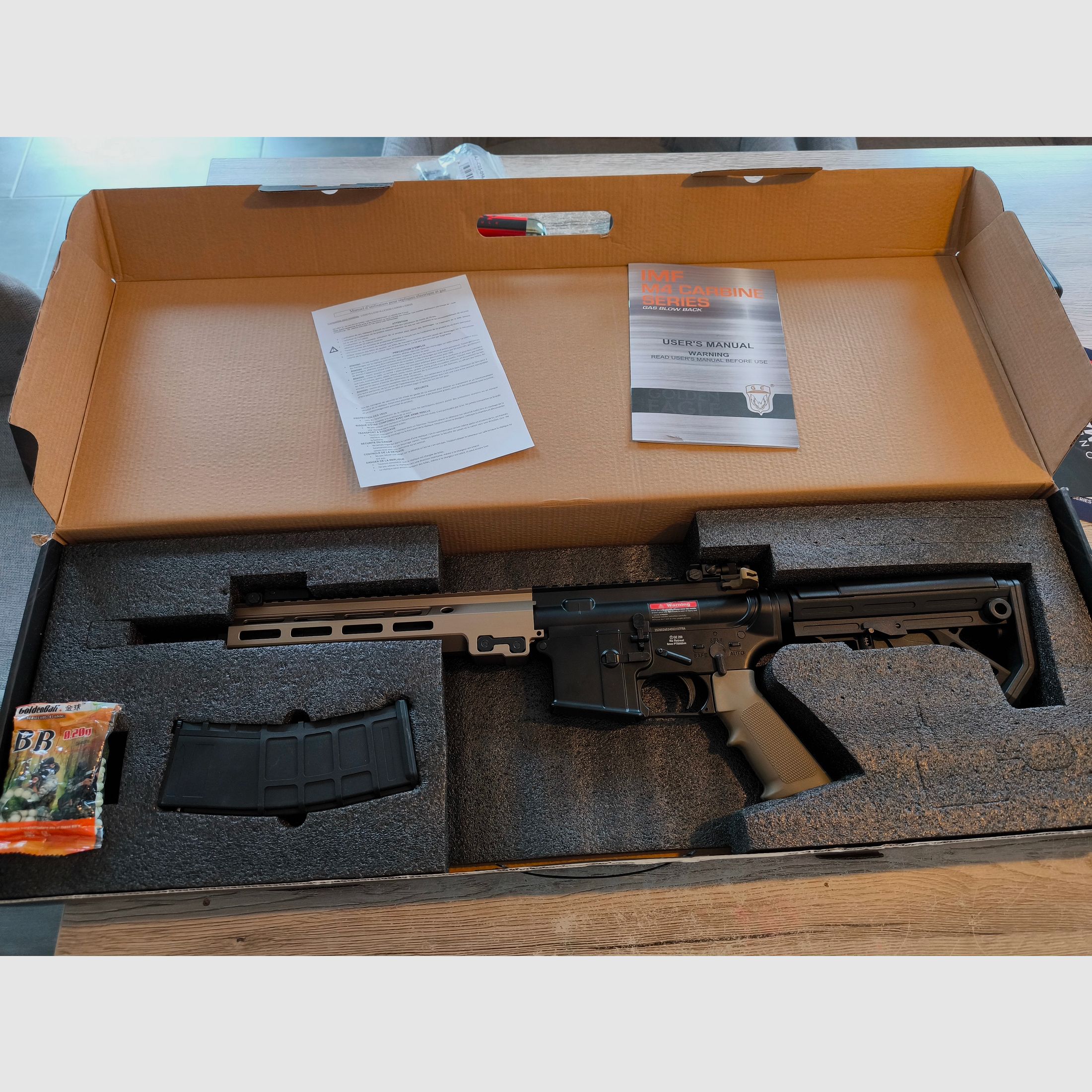 Golden Eagle MC 6595M 9" Pro Series GBB 6mm Airsoft