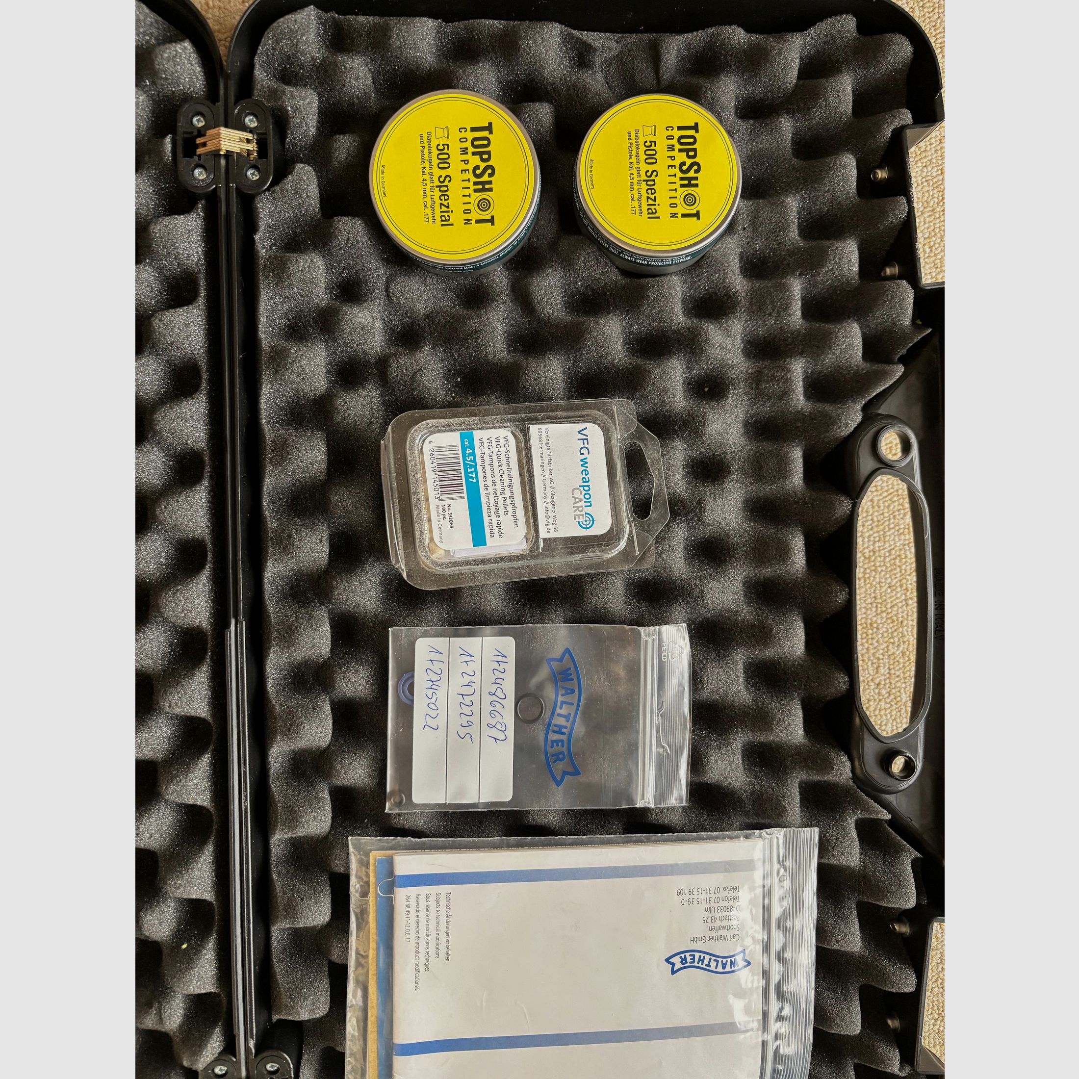 Walther LP 300 Luftpistole (Luft entweicht am Druckminderer)