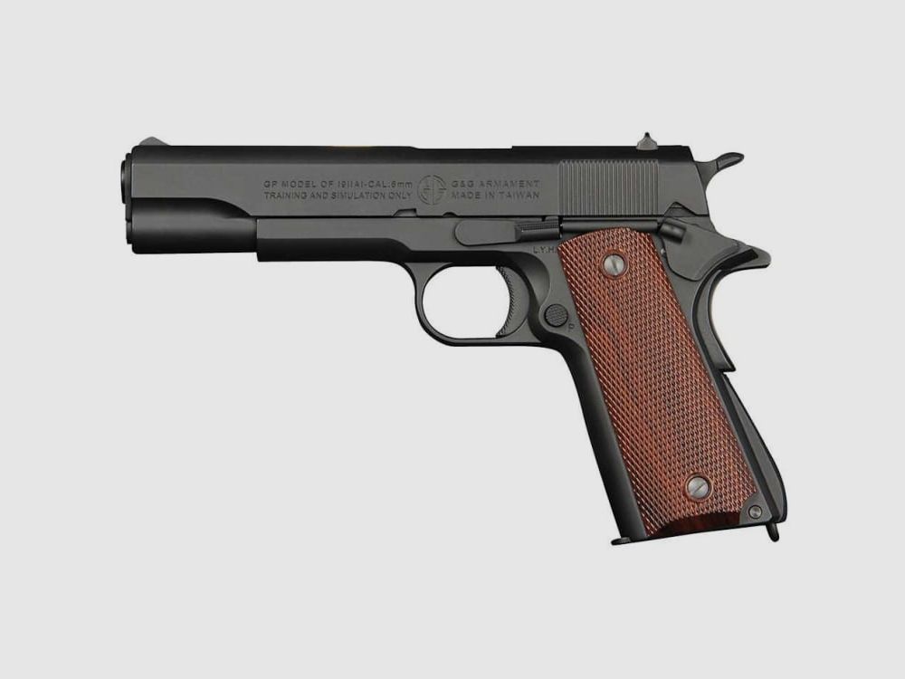 G&G GPM1911 GBB Airsoftpistool (zwart)