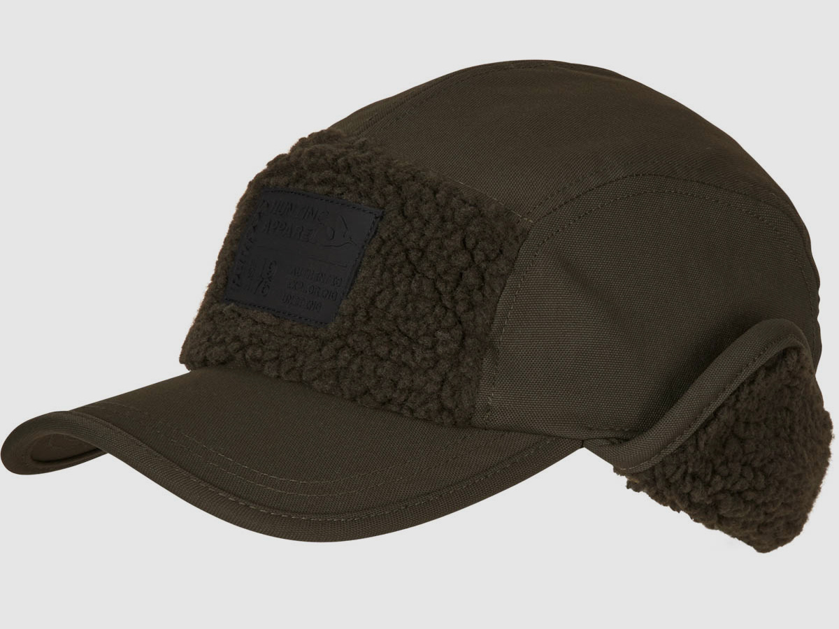 Seeland Cap Fold Down Teddyfleece Pine Green
