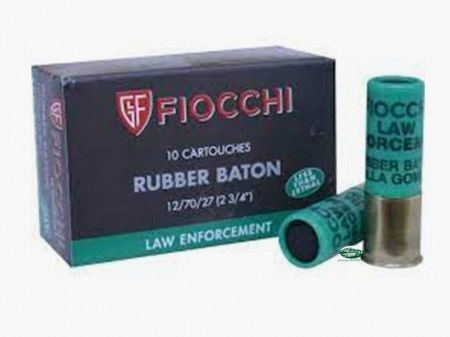 FIOCCHI Patronen Gummigeschoss Kal.12 - Rubber Baton