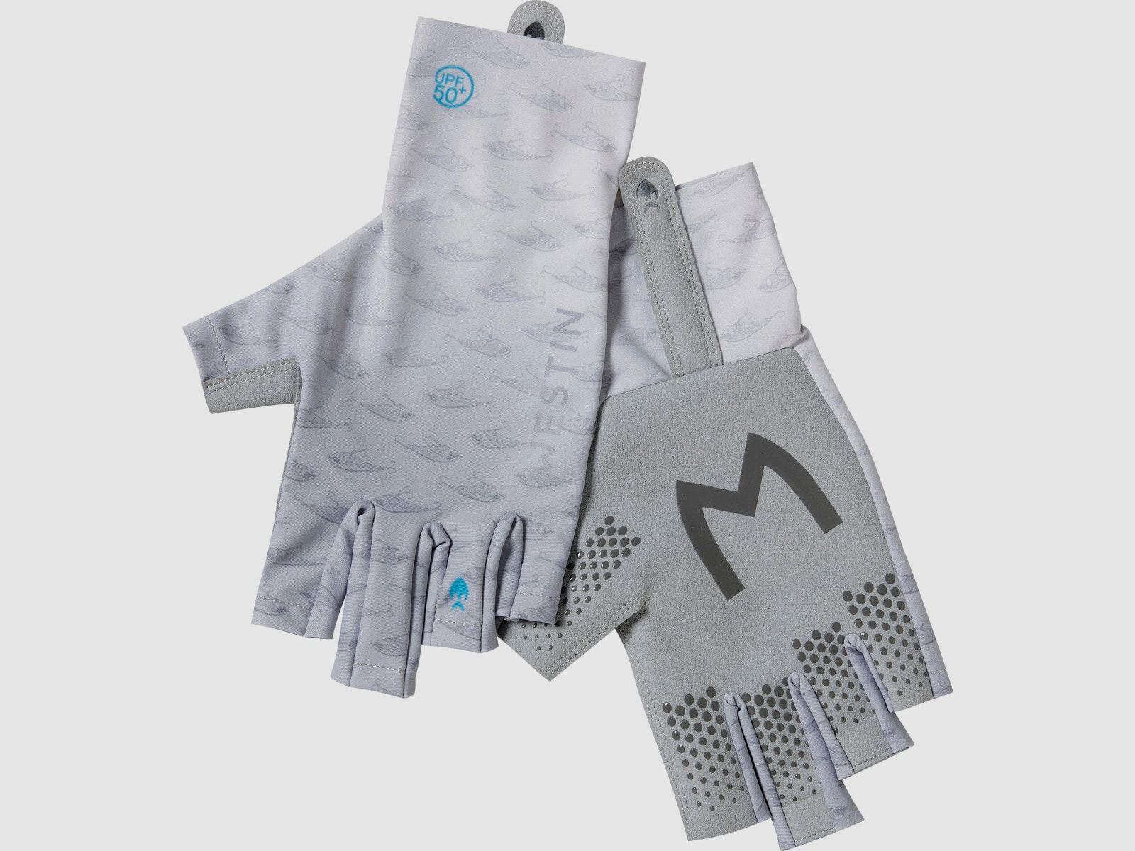 Westin Solar UPF Half Finger Glove L Grey