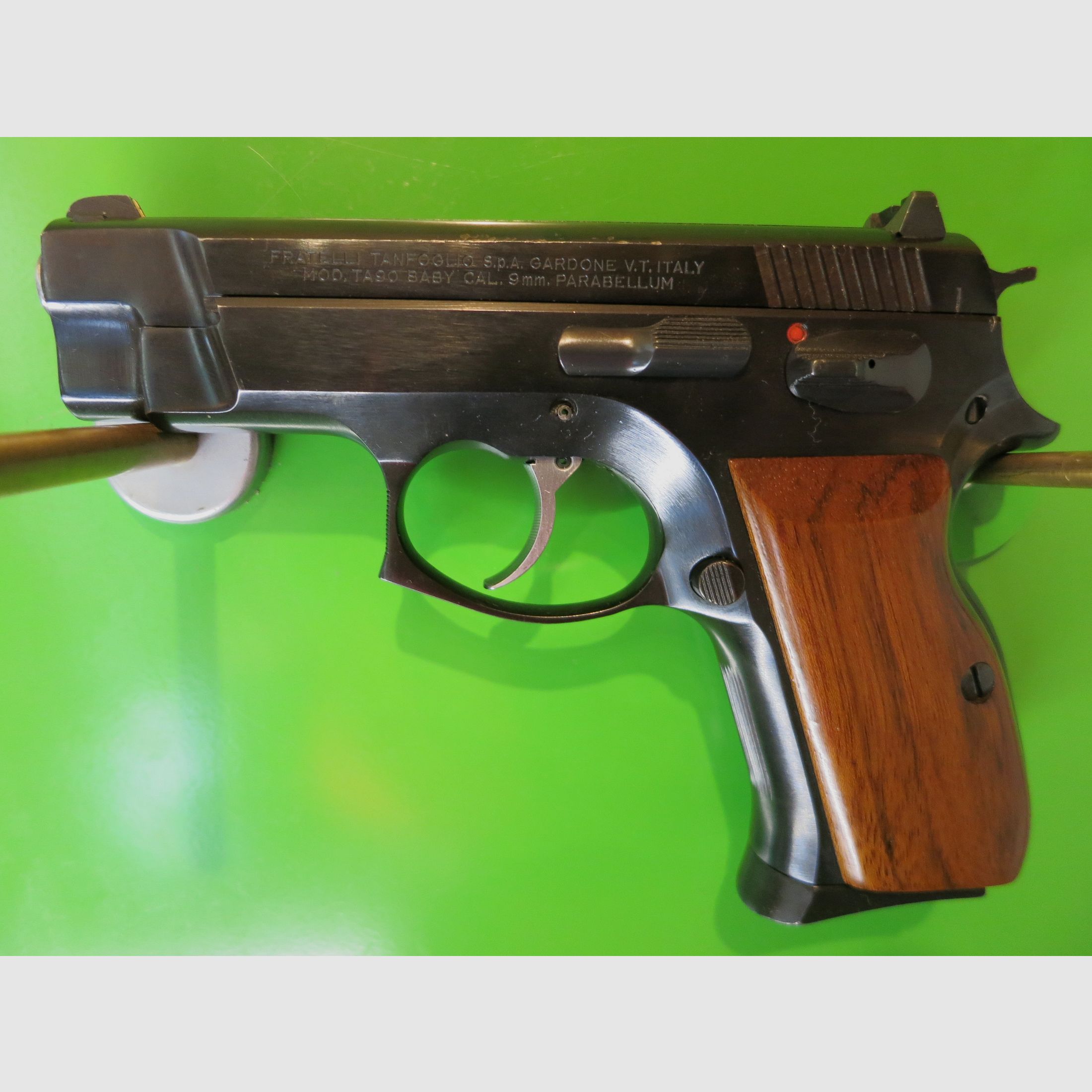 Tanfoglio TA90 Baby, półautomatyczny. Samopowtarzalny pistolet sportowy, mały i poręczny klasyk do samoobrony, kaliber 9 × 19 mm, bez lufy #30, zdjęcie 1 z 10