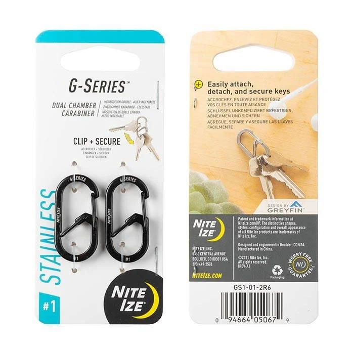 G-Series #1 - 2 Pack - Black - GS1-01-2R6 - Nite Ize, image 2 of 2