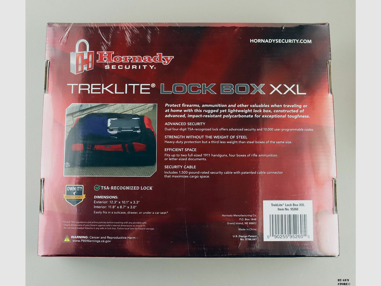 HORNADY CASSETTA SICUREZZA TREKLITE TSA -XXL, zdjęcie 2 z 2