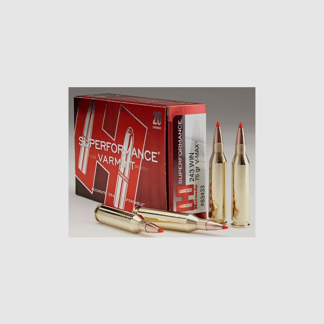 Hornady Superformance Varmint .243 Win. 75GR V-Max 20 nabojów