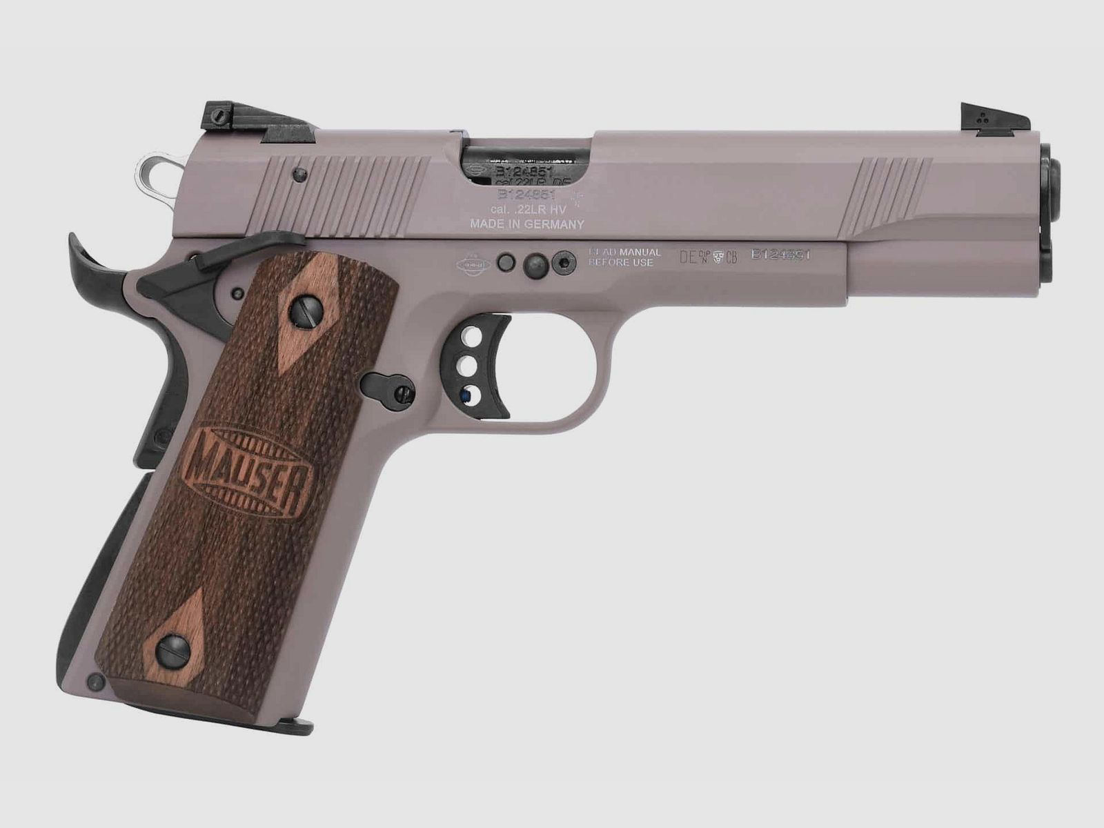 Mauser 1911 US TAN 5″ – Walnuss – .22lr., Bild 5 von 5
