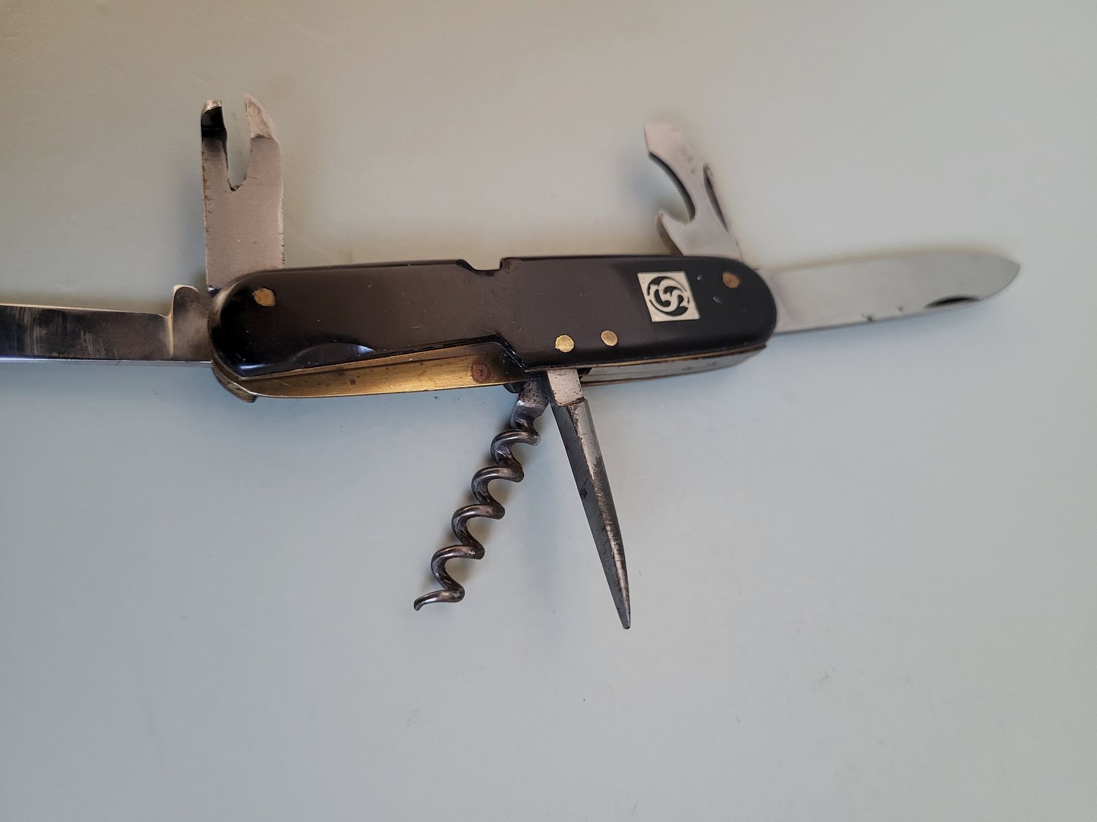 Jowika Solingen - Taschenmesser - Flaschenöffner - Korkenzieher - Hirschhorn - 1970er Jahre